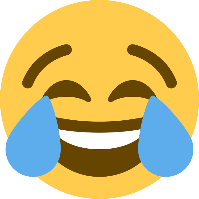 Happy emoji with tears