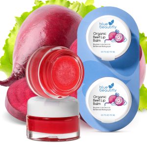 Blue Beautifly Organic Beet Lip Balm - Pack of 2